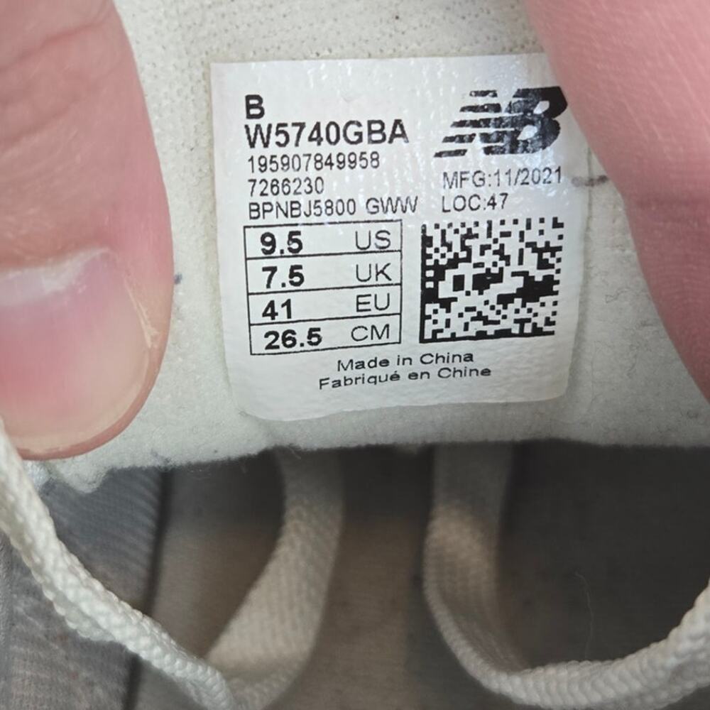 New Balance Women's 5740 Running Shoes 9.5 Silver Mink Blue Colorblock Sneakers - Picture 7 of 8
